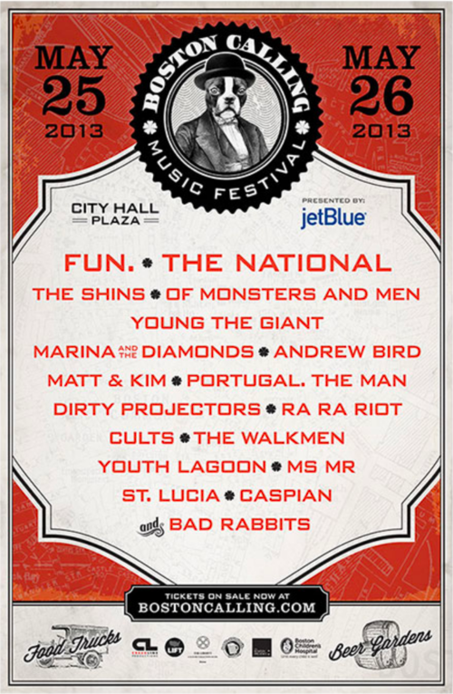 Boston Calling Past Lineups: Spring 2013