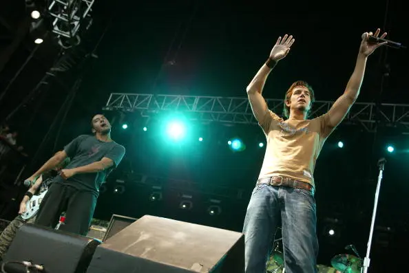 Nick Hexum and S.A. Martinez on stage at KROQ's Inland Invasion Tour