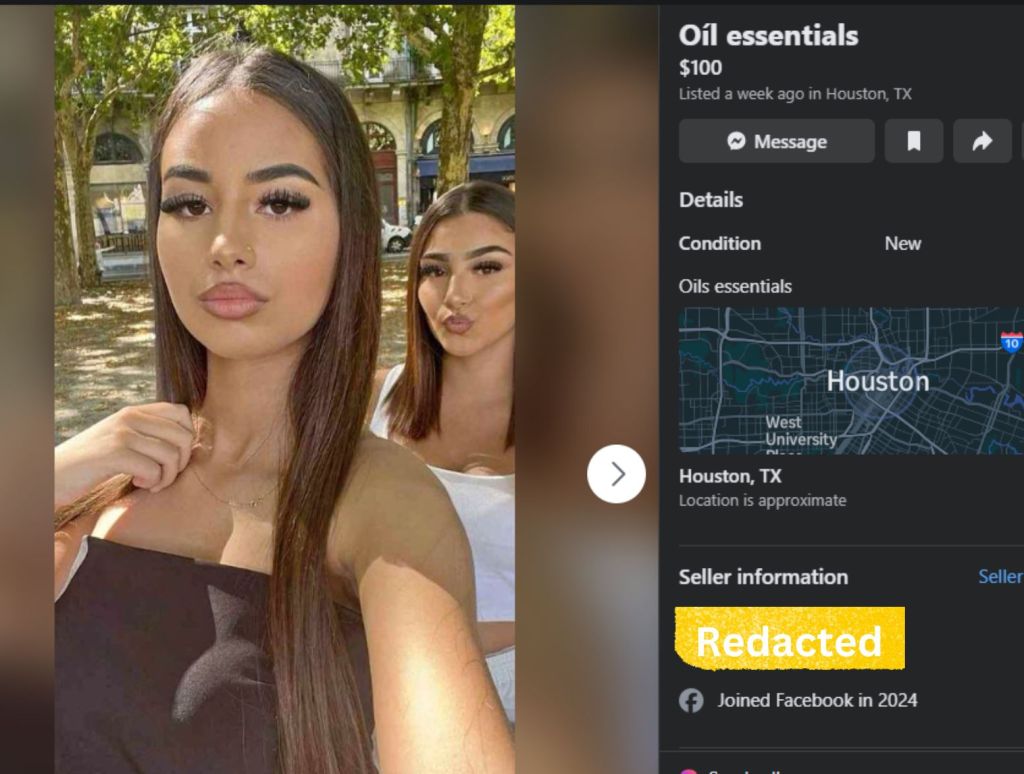 Oil essential sales on Facebook Marketplace